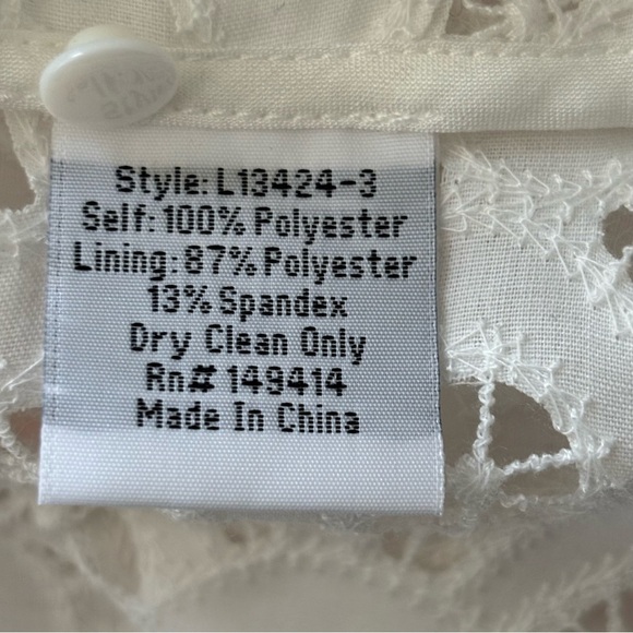 New JOHNNY WAS Lisetta Lace Sheer Long Sleeve Blouse in White Size XS - Picture 4 of 6